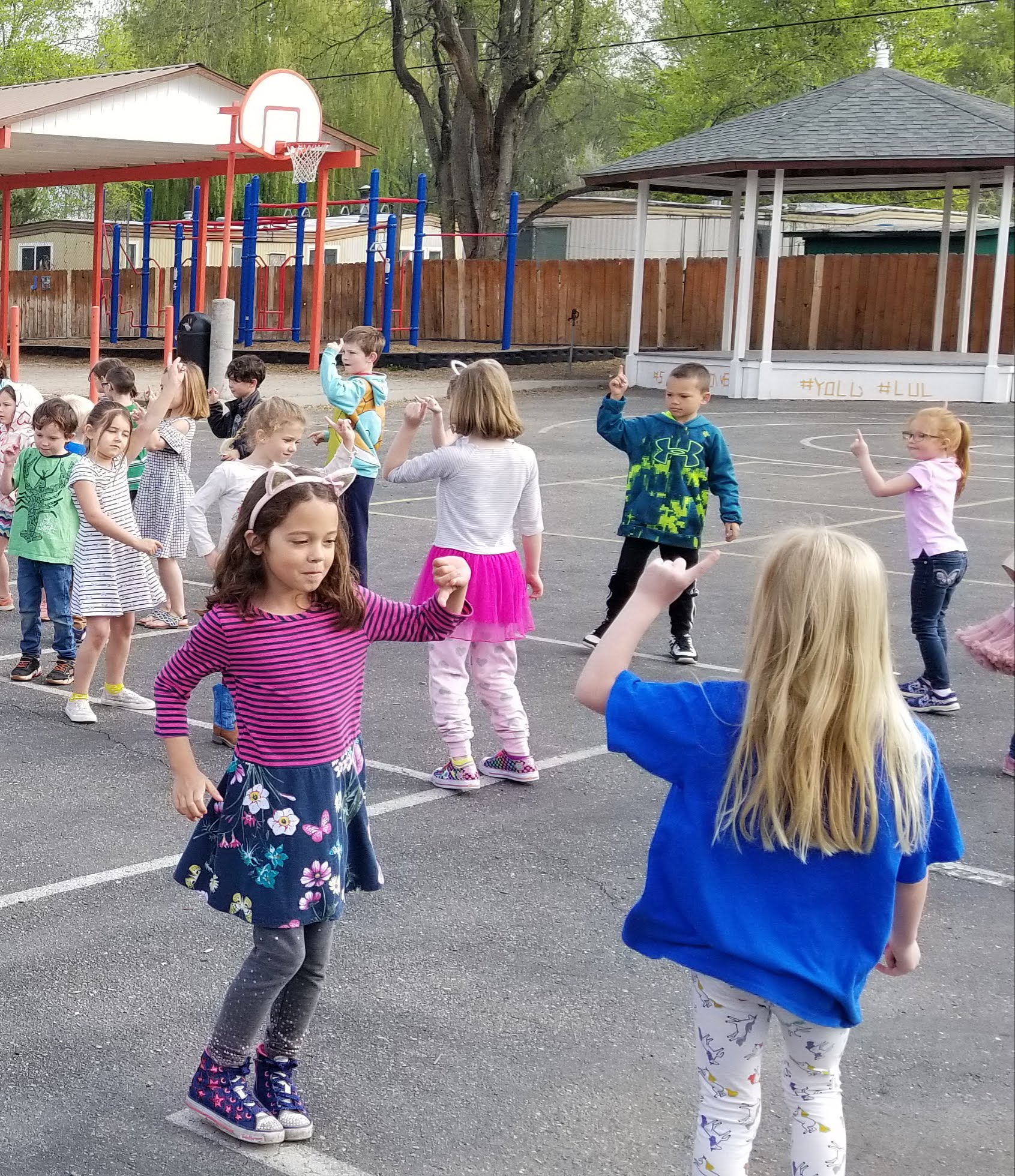 dancing kids Anser Charter School Boise, ID