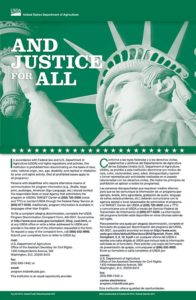 Justice For All Lunch Poster 2018